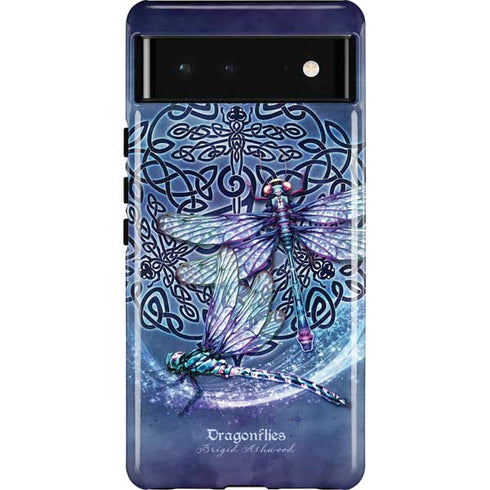 Dragonfly Celtic Knot by Brigid Ashwood Pixel Cases
